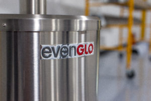 evenglo name on the base of heater