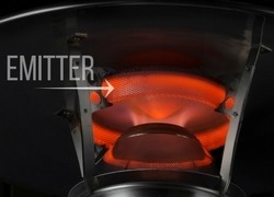 emitter from a IR energy heater